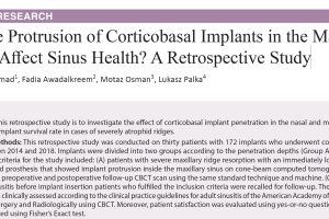 Does the Protrusion of Corticobasal Implants in the Maxillary Sinuses Affect Sinus Health